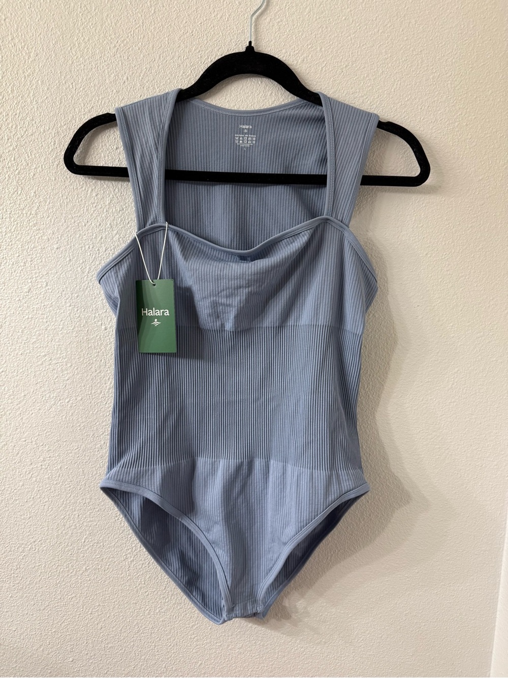 Halara Ribbed Tummy Control Shapewear Bodysuit | NWT | Size Large